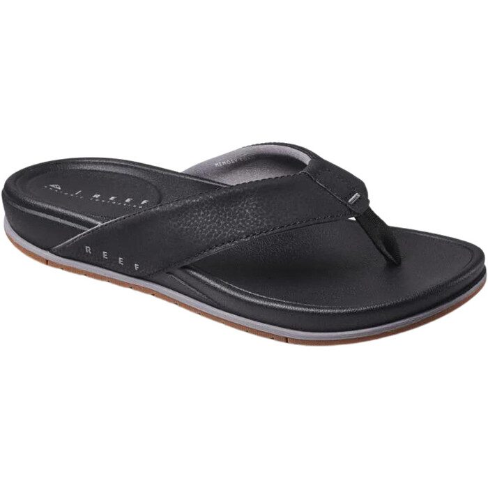 2024 Reef Mens Cushion Bonzer Sandals CJ4042 Black Gum Accessories Footwear Wetsuit Outlet